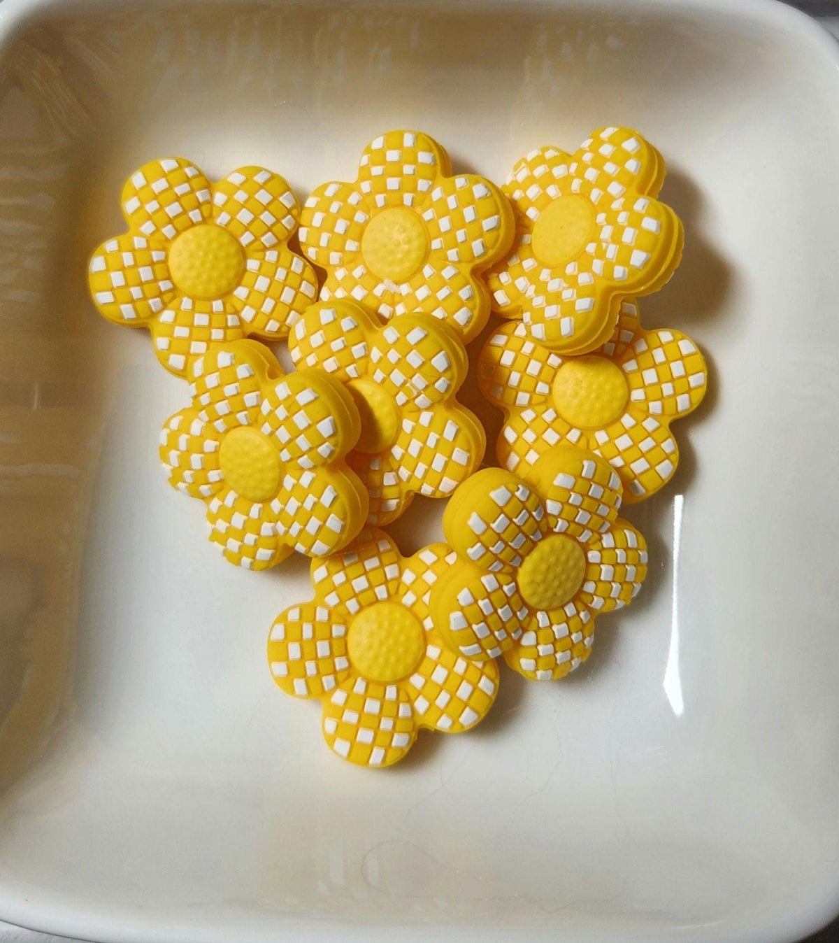 Flower Silicone focal beads