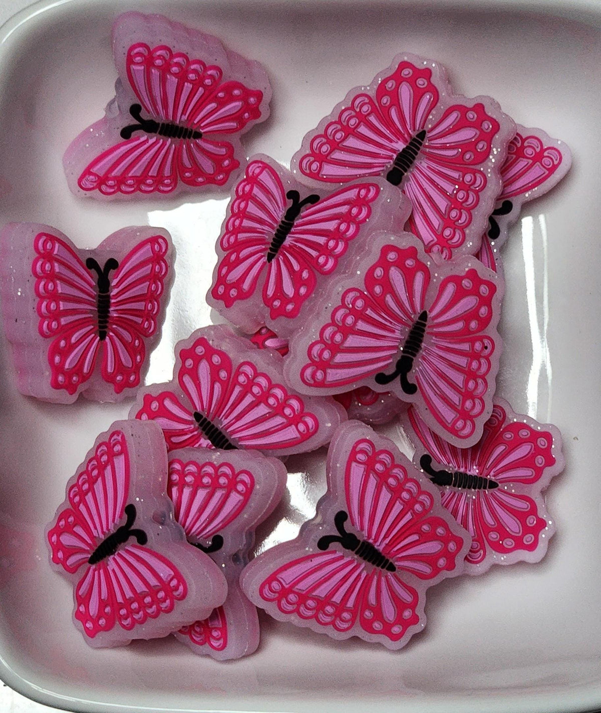 Butterfly Silicone focal beads