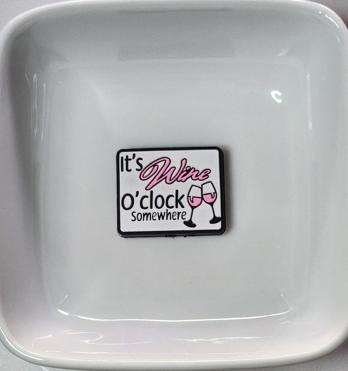 Wine O'Clock Silicone focal beads