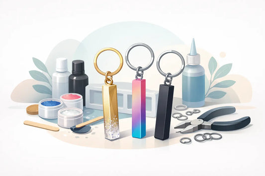 Bar Keychain Making Supplies for DIY Designs