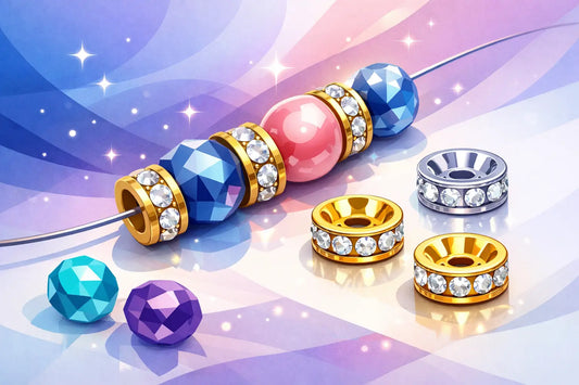 Rhinestone Spacers for Bead Crafts That Shine