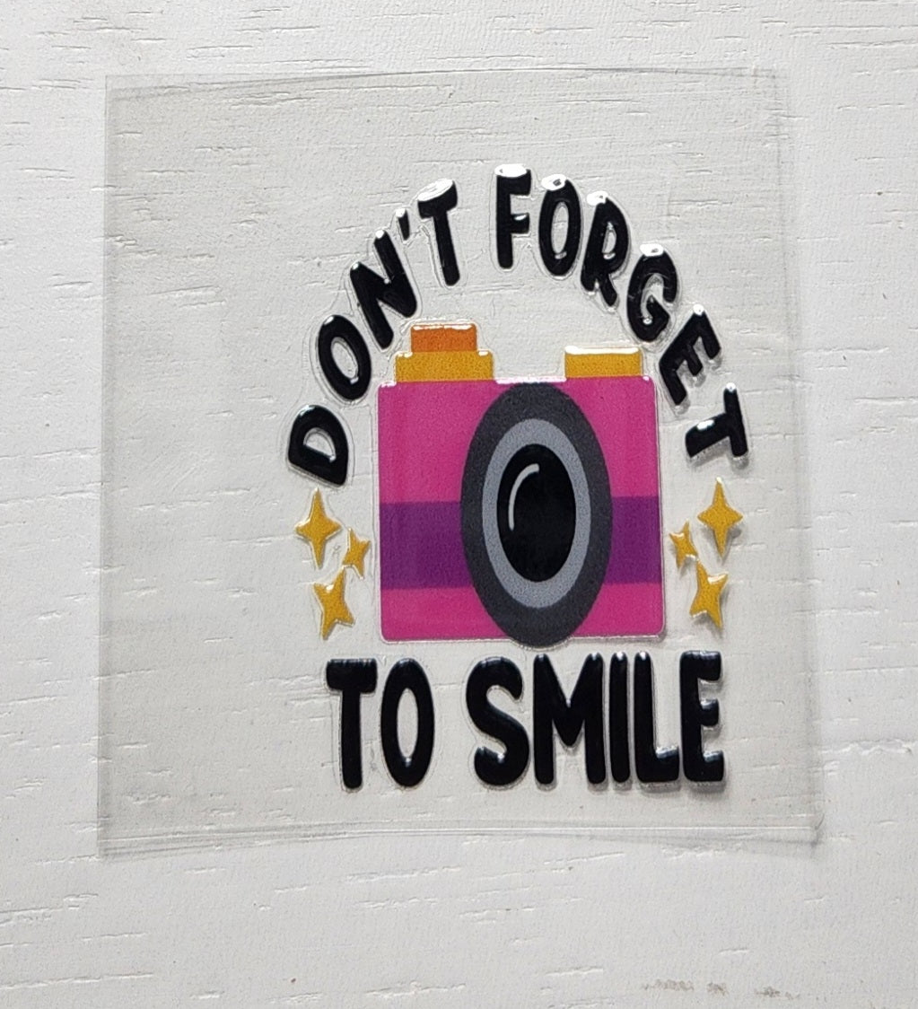 Smile - 2 by 2.25 inches Mini UVDTF