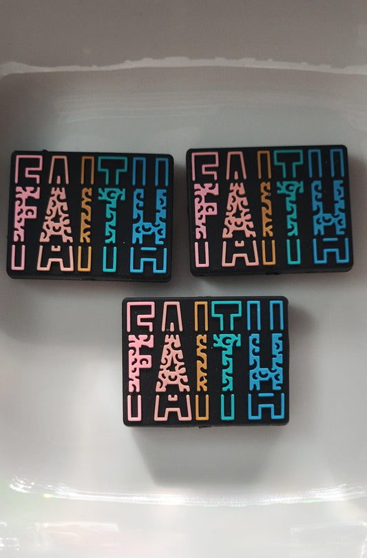 Faith Silicone focal bead