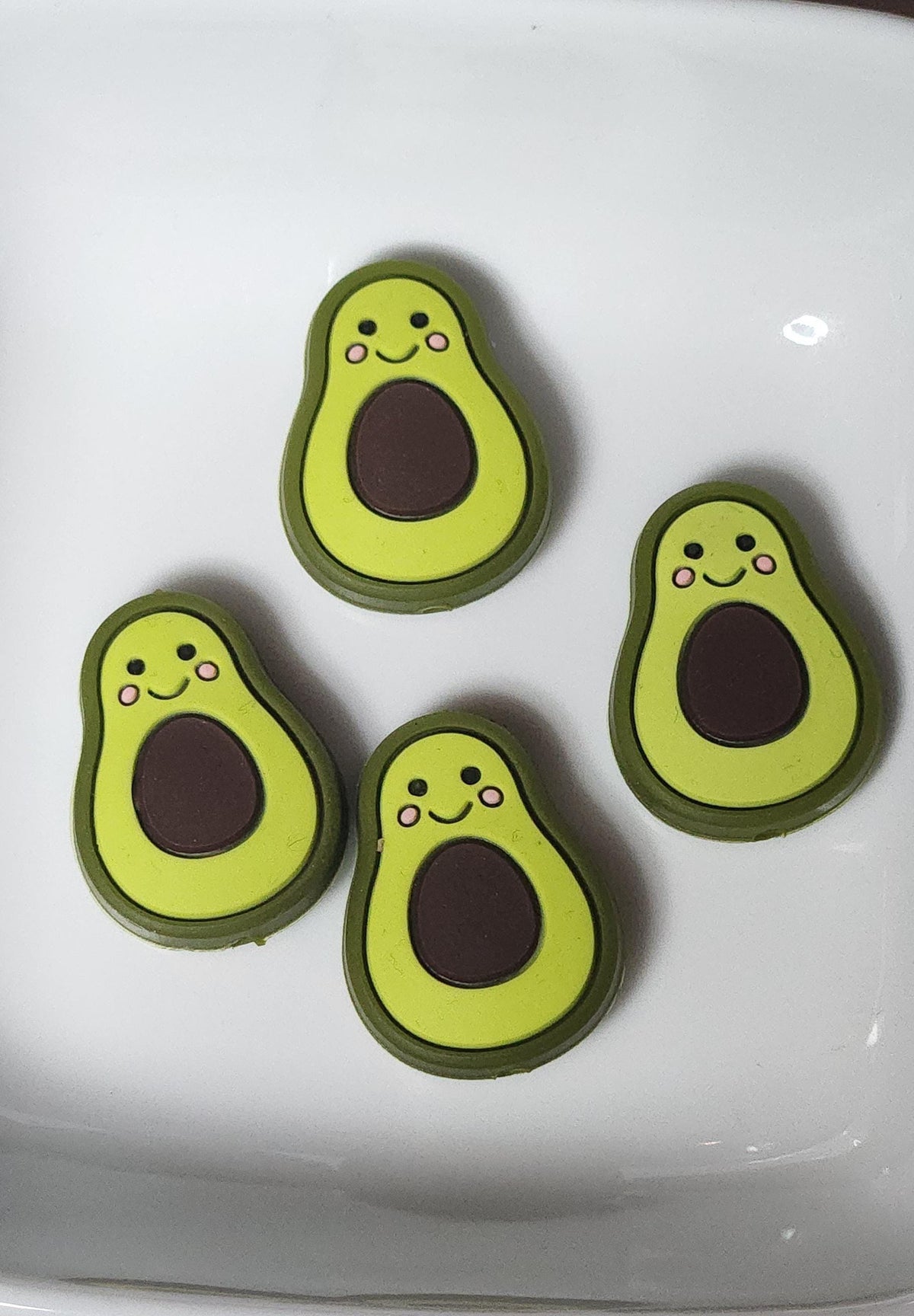 Avacado Silicone focal bead