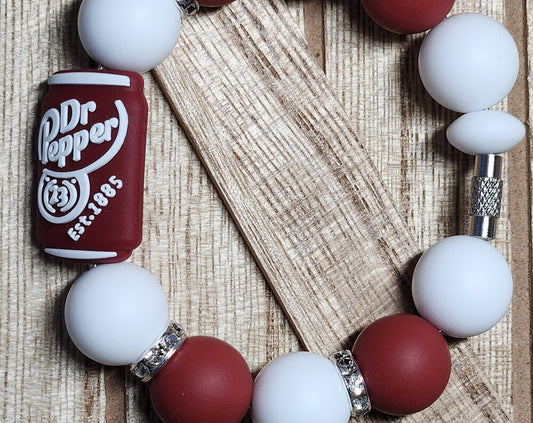 Pepper silicone beaded tumbler cup charm