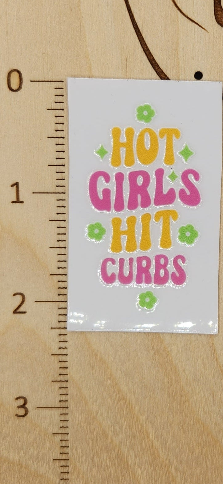Hot girls - 1.25 by 2.25 inches Mini UVDTF