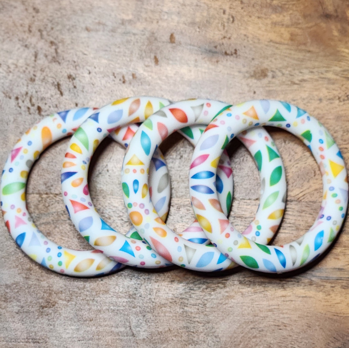 65 mm Silicone Rings patterned