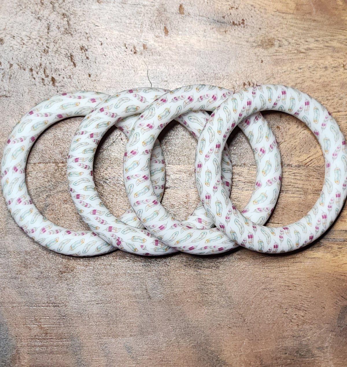 65 mm Silicone Rings patterned