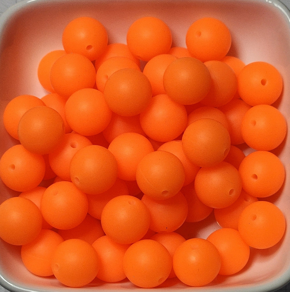 15 mm Solid Silicone Beads 20 pack