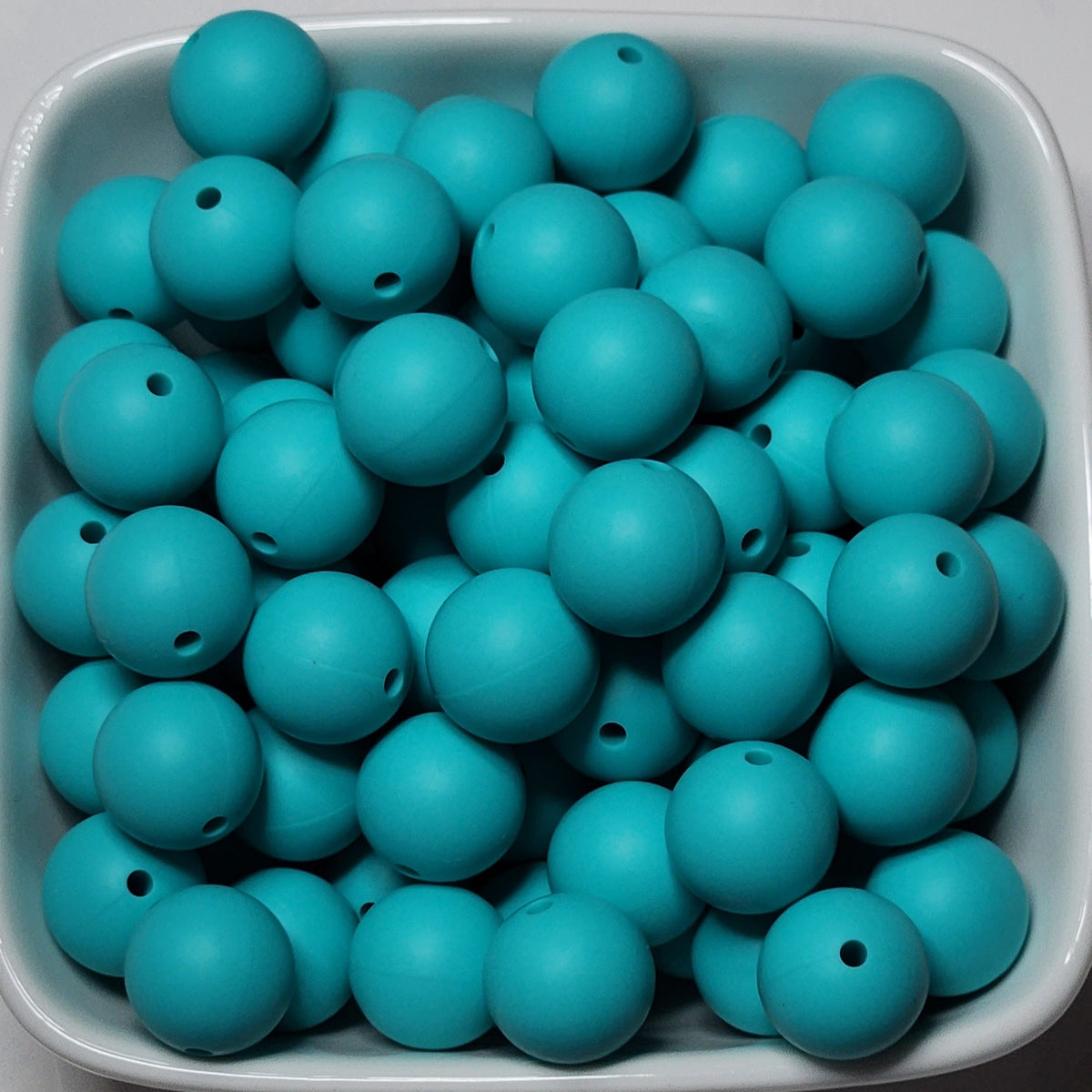 15 mm Solid Silicone Beads 20 pack