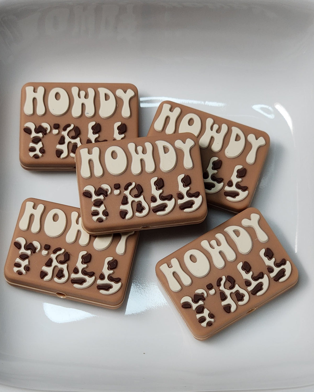 Howdy Silicone focal bead